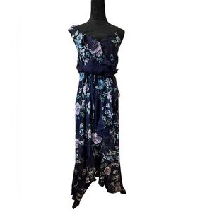 Floral Navy Dress Brand‎ BCX size M